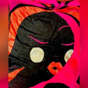 Custo Barcelona breezy crop top with batwing sleeves, size 2 (medium)